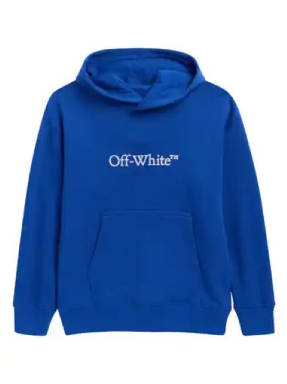 Off-White Royal Blue Logo Pullover Hoodie
